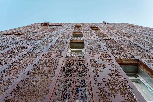 A Moreno, Ça Arquitectura  habille un bâtiment résidentiel
