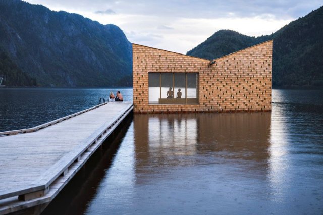 En plein nature, un sauna