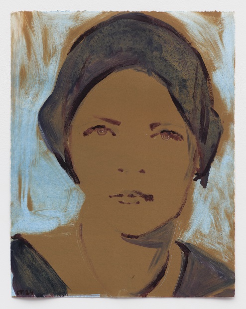 Untitled drawing of Lee Miller (study for a
stained glass work). Courtesy de l’artiste,
Photo : Marten Elder.